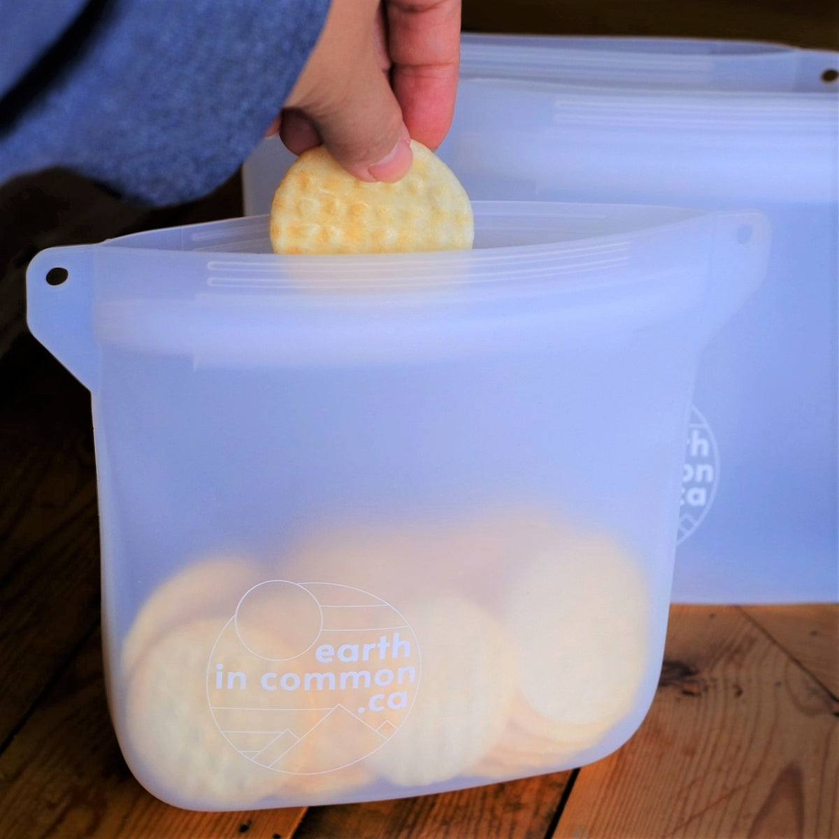 Zipper Silicone Reusable Storage Container Preservation Leakproof